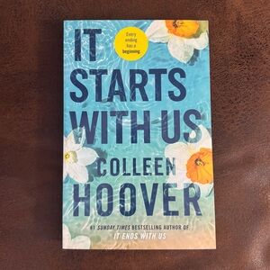 It Starts With Us Paperback Novel by Colleen Hoover